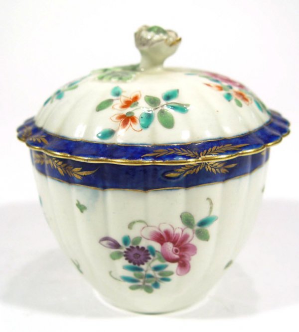 19th Century Samson Worcester style fluted pottery