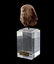 Egyptian Fragment Brown Quartzite head of a Man, - 2