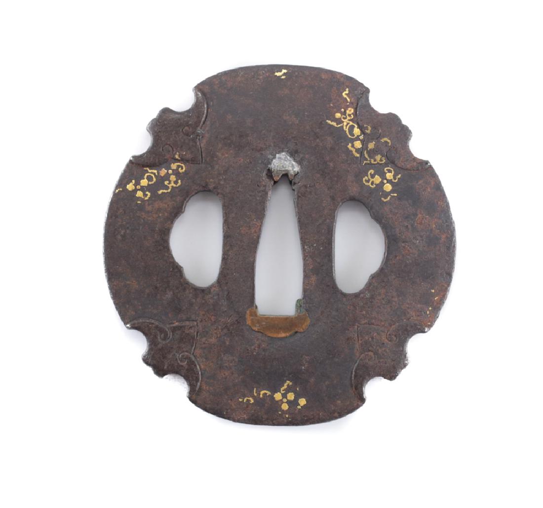 Japanese Iron Mokko Tsuba (1 of 4)