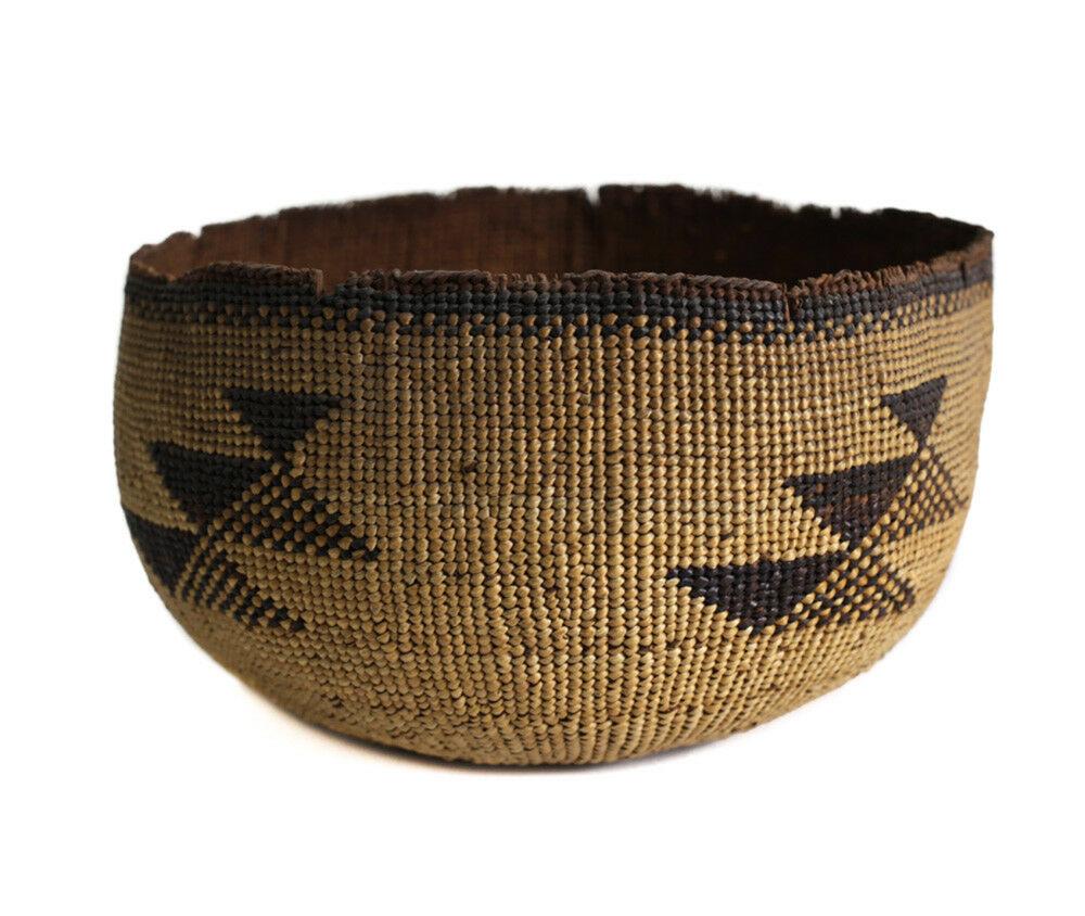 HUPA KAROK Karuk Yurok Basket Hat, Early Northwest / (1 of 4)
