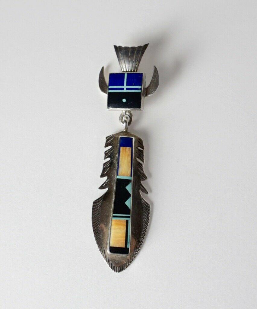Frank Yellowhorse Navajo Sterling Silver multistone (1 of 4)