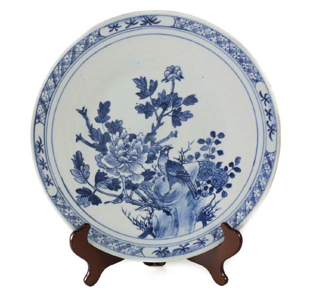 Large Chinese Blue and White Porcelain Hand Painted (1 of 4)