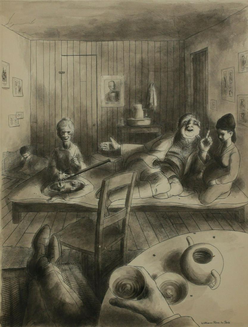 William Pene du Bois (1916-1993)  Pen and ink wash (1 of 6)