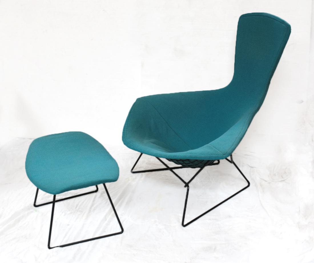 Knoll Bertoia Bird High Back Chair and Ottoman (1 of 8)