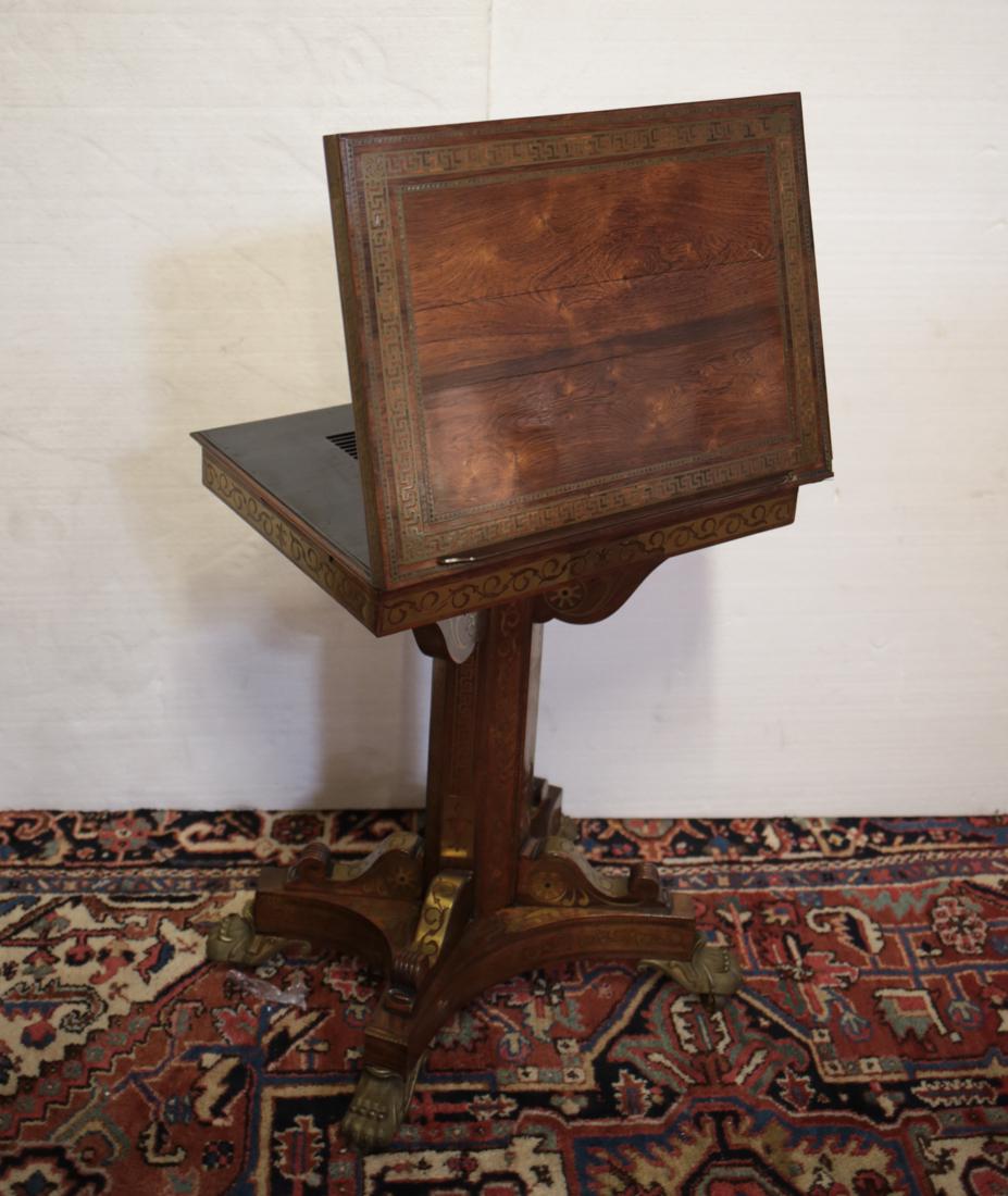 Pedestal Writing Table adjustable easel back (1 of 8)