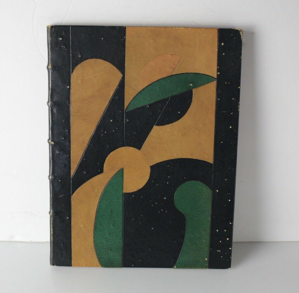 Adolf Knoblauch, William Blake ein Umrich Seines Lebens: Adolf Knoblauch, William Blake ein Umrich Seines Lebens und Seiner Gesichte, Published Berlin: Furch 1925. Custom Art Deco binding. Signed dated 1935 and inscribed by Merle Armitage on flyleaf. All ca