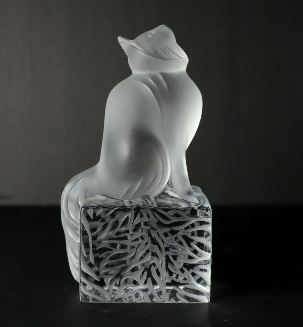 Lalique Art Glass Figural Sculpture, Cat / Chat on (1 of 5)