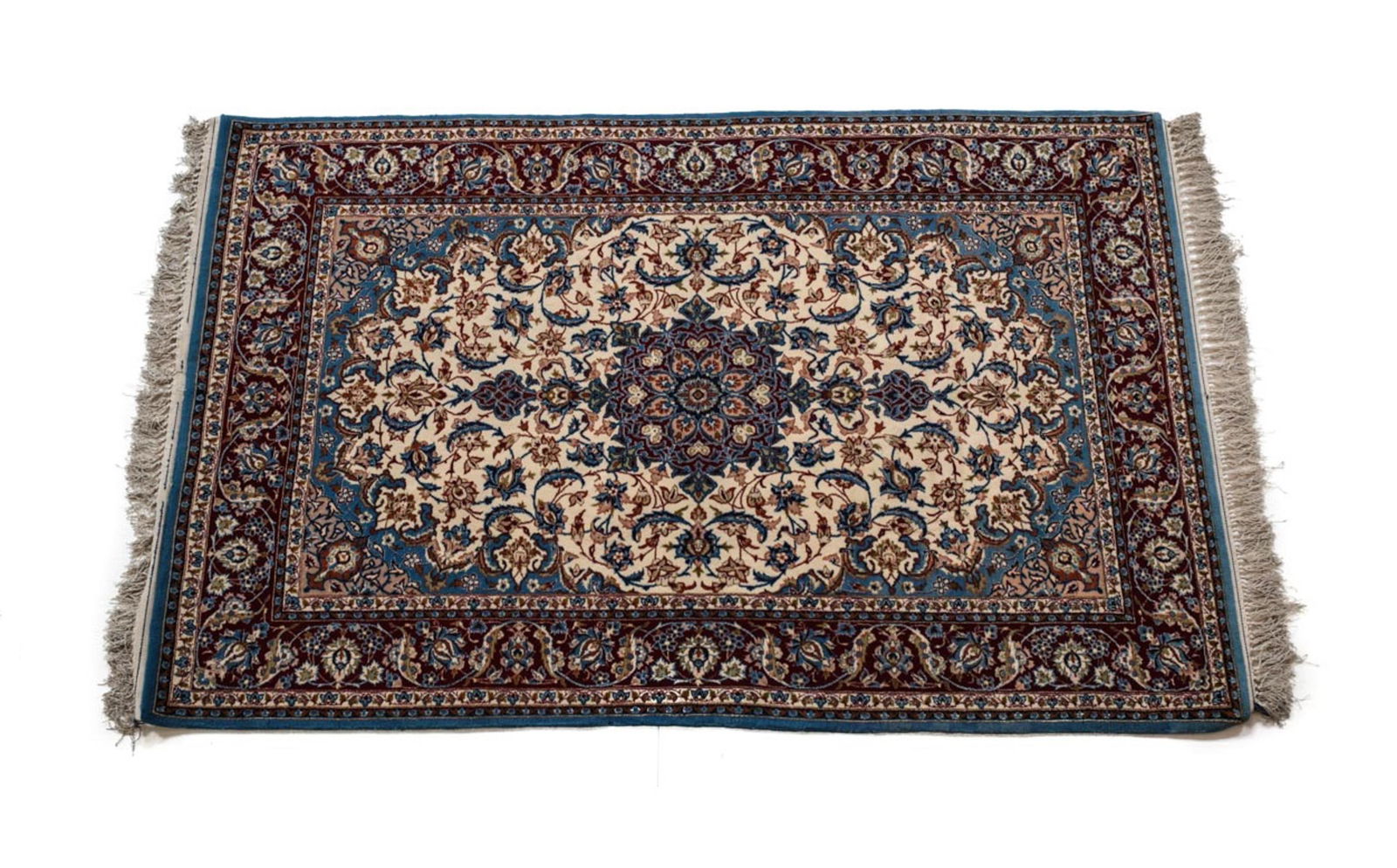 Isfahan Wool & Silk Rug c1950 (1 of 8)
