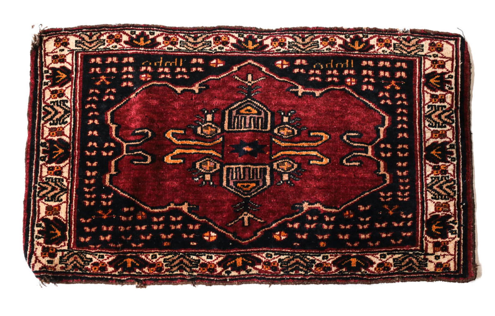 Persian Wool Mat c1930 (1 of 5)