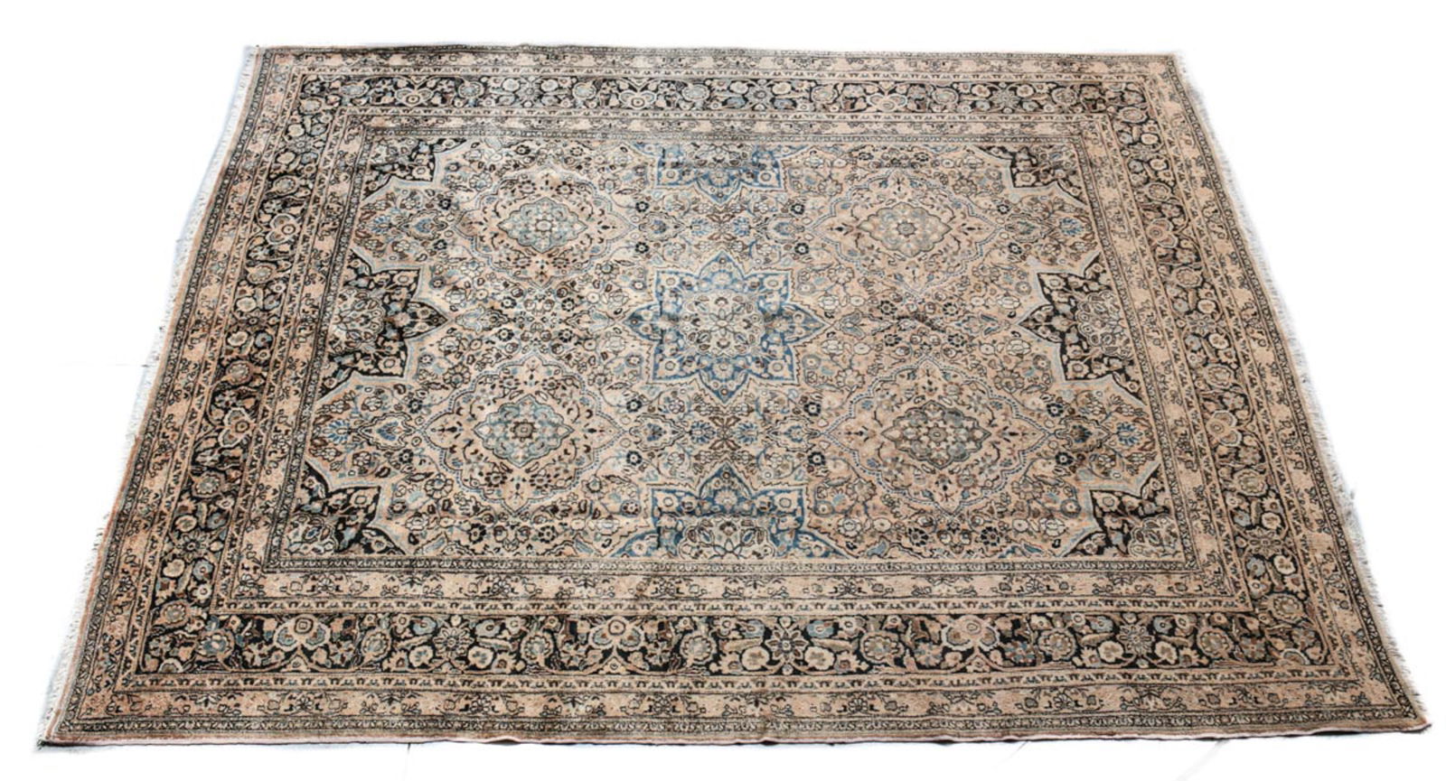Tabriz Wool Rug, c1970. (1 of 8)