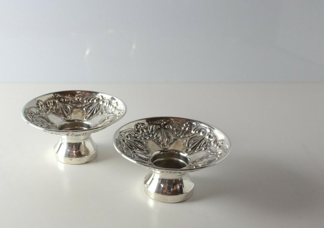 Pair of Sterling Silver Mexican Candle Holders, (1 of 4)