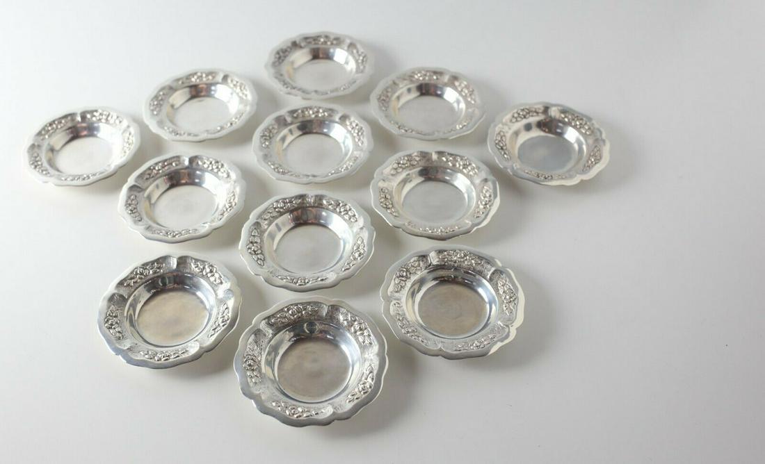 12p set Aztec Rose Sanborns Maciel Mexico Sterling (1 of 4)