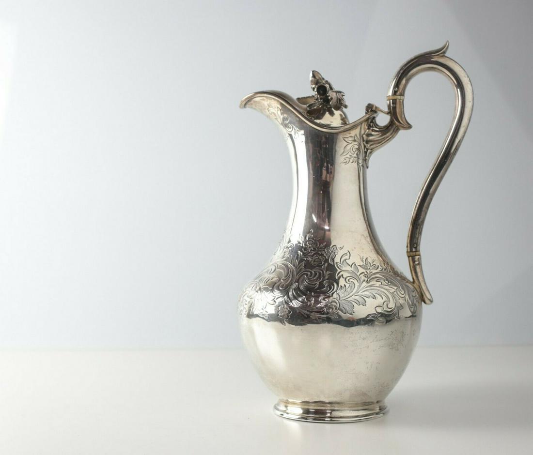 Victorian Sterling Silver Claret jug, London 1848, (1 of 8)