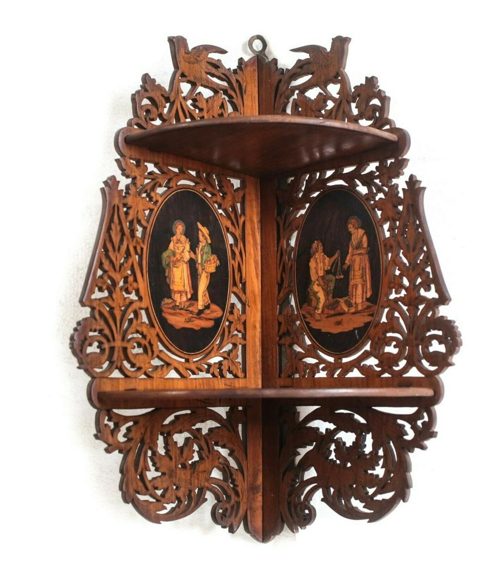 19th Century Italian Olivewood Marquetry Folding (1 of 8)