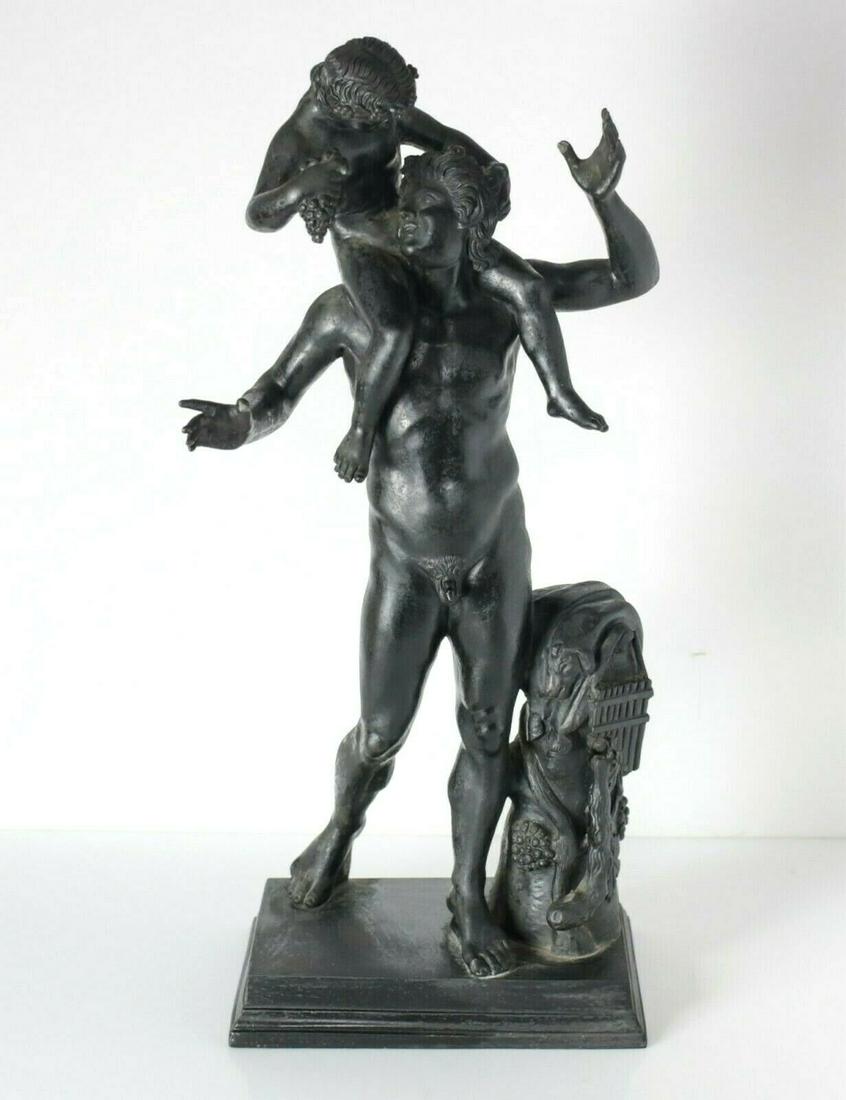 Italian 19th Century Patinated Bronze figure of Satyr (1 of 5)