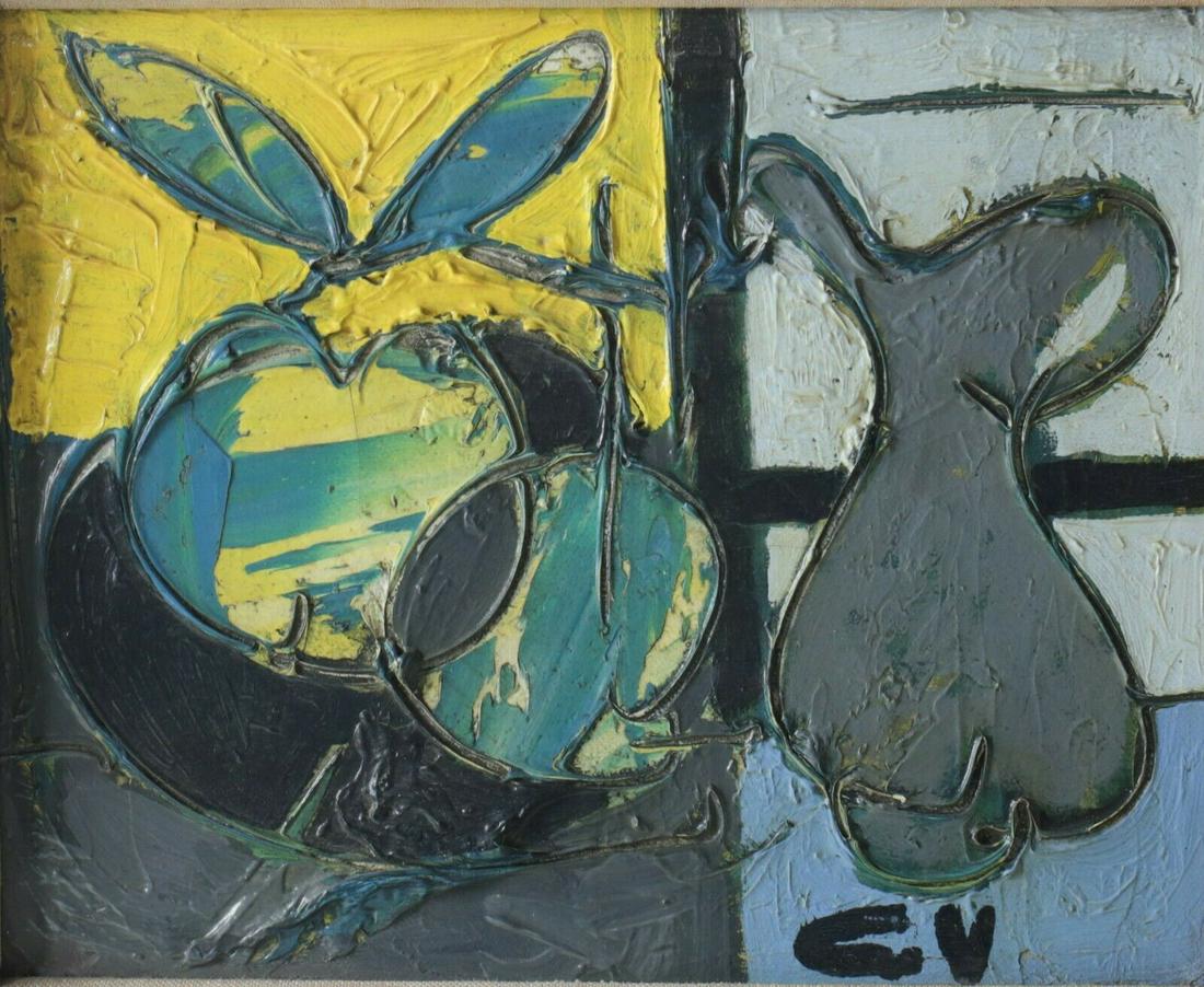 Claude Venard France 1913 - 1999 Abstract Oil Painting Still Life (1 of 6)