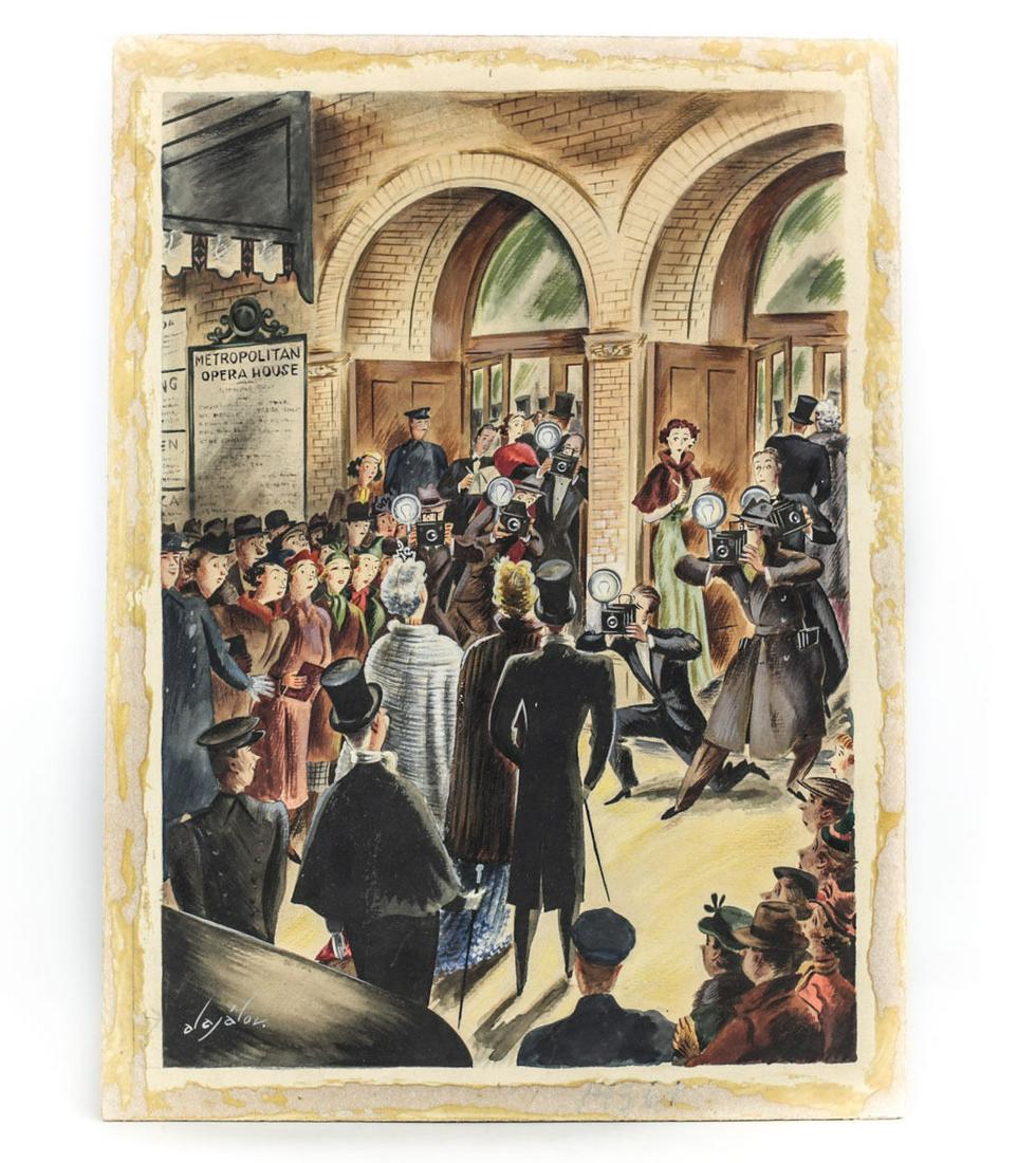 Constantin Alajalov Russo/U.S. 1900-1987 Cover Painting New Yorker Magazine 1937 (1 of 5)