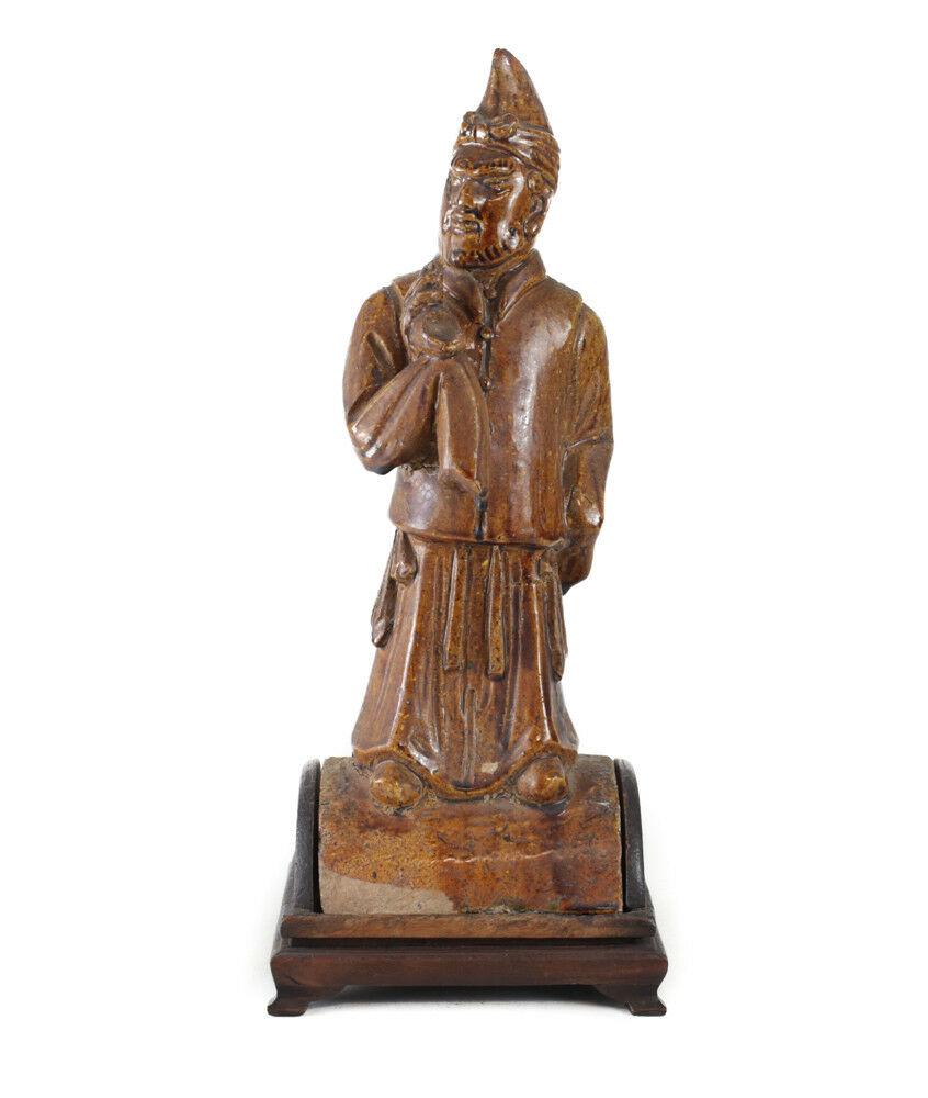 Tang Sancai Glazed Chinese Pottery Roof Figure Temple Guardian (1 of 5)