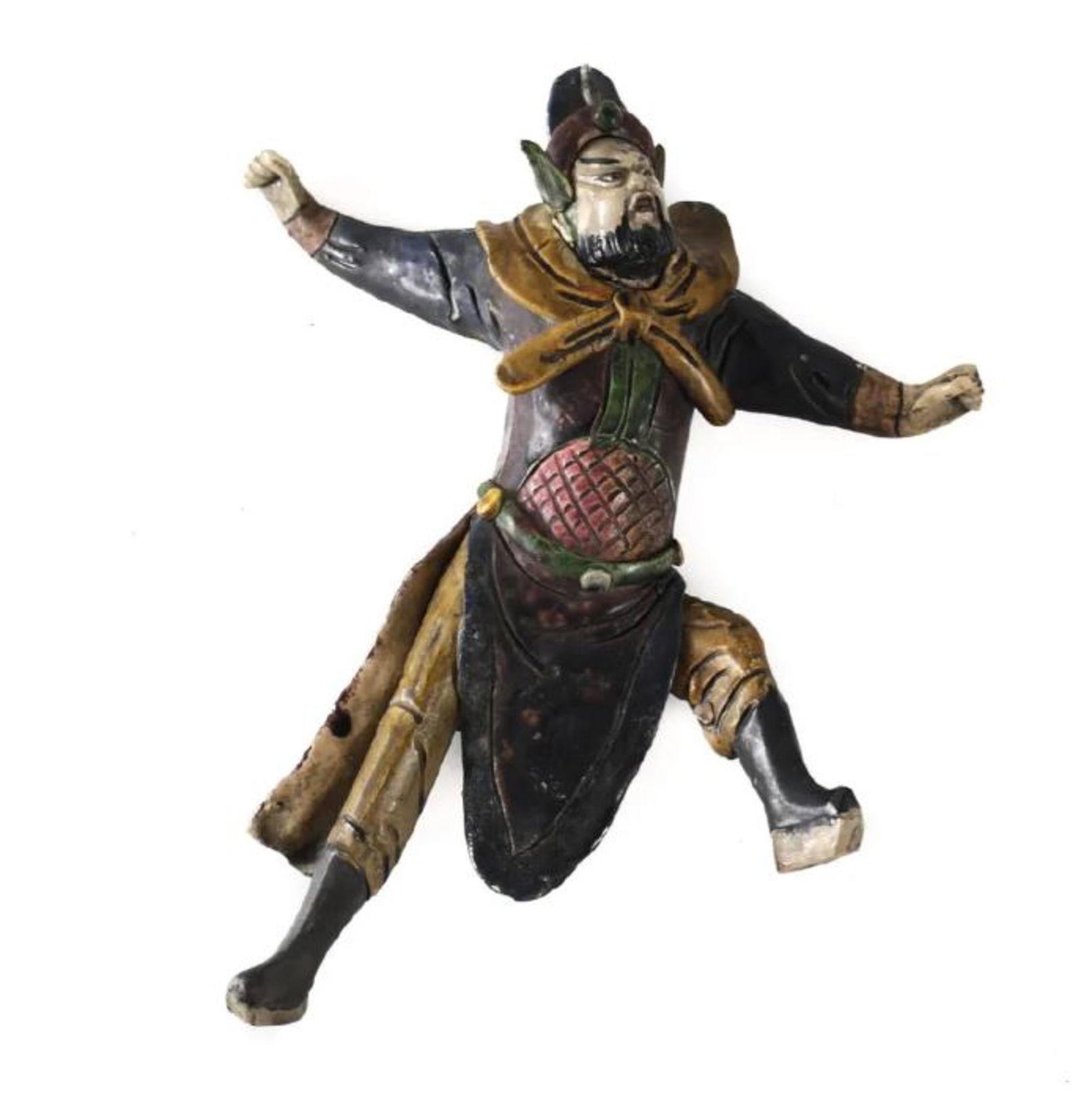 Colorful Ceramic Chinese Figurine (1 of 3)