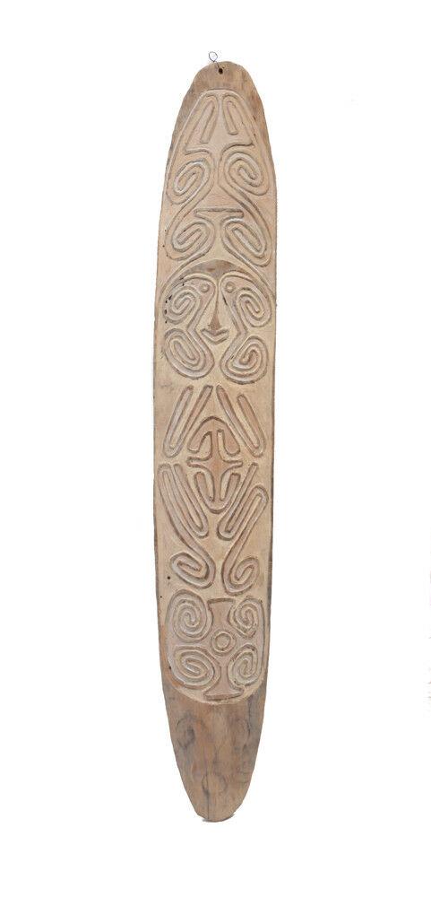 Papua New Guinea Carved Ancestral Spirit Gope Board, carved wood natural pigment (1 of 4)
