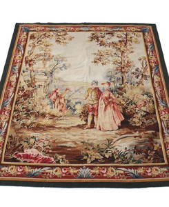 Antique Aubusson Tapestry c1900