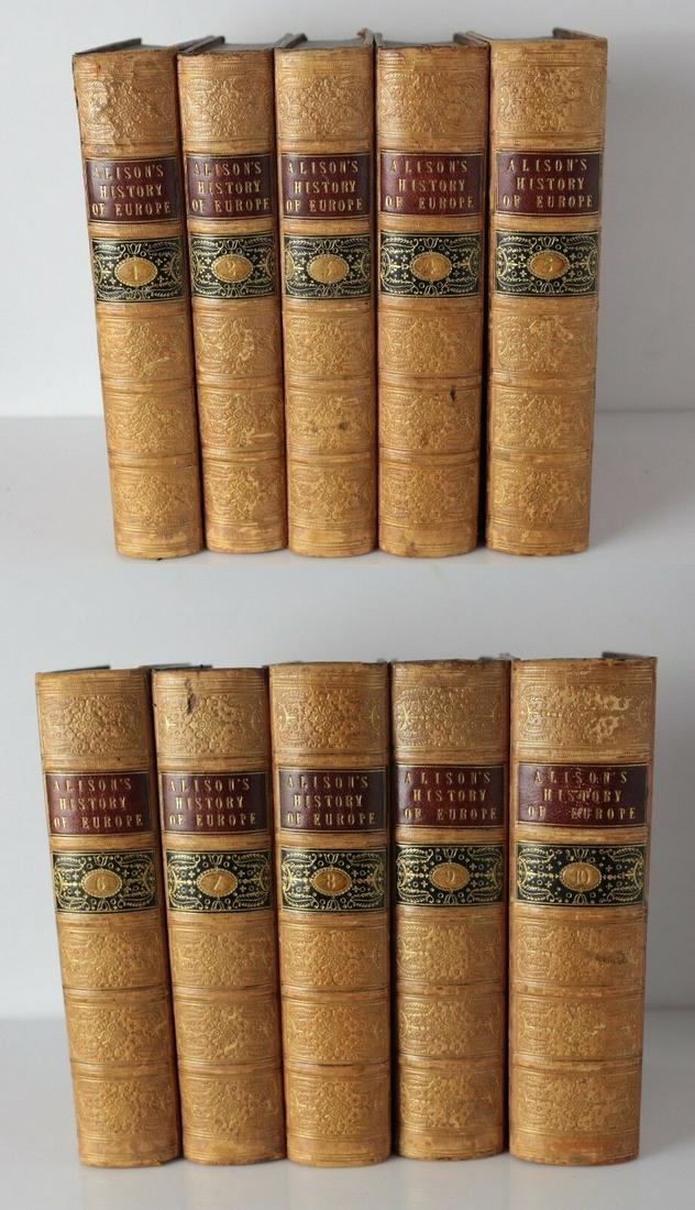 Archibald Alison, History of Europe from the French Revolultion (1 of 8)