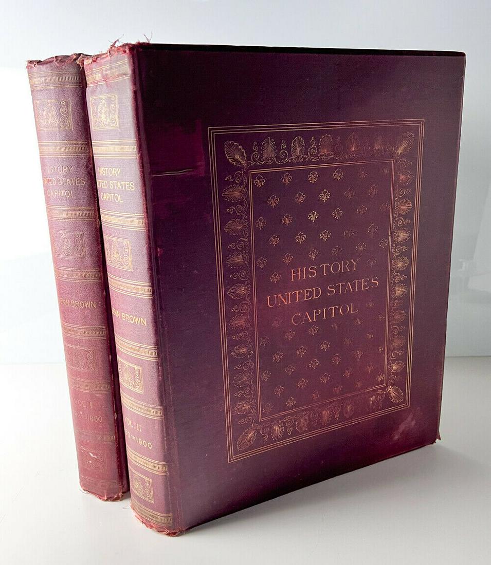 Glenn Brown History of the United States Capitol 1792-1900 1st Ed Signed (1 of 12)