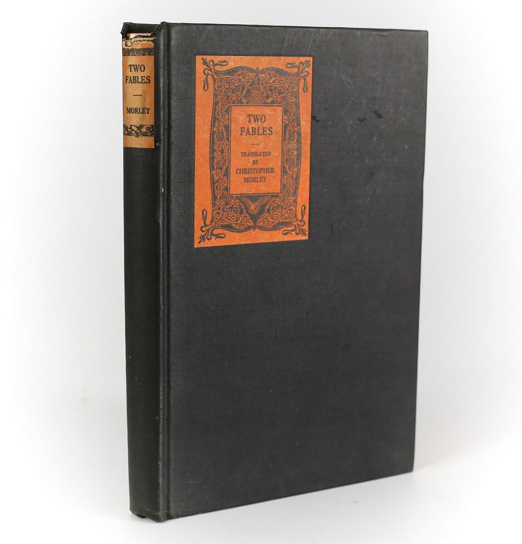 Christopher Morley 'Two Fablesâ€™ Doubleday, Page & Company 1925 1st Edition (1 of 1)