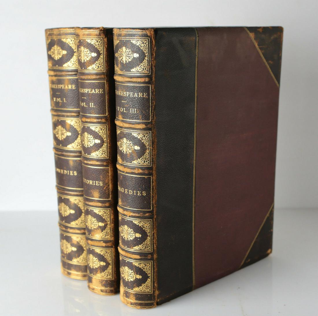 Cassell's Illustrated The Plays of Shakespeare H.C. Selous c1870, 3 volumes (1 of 9)