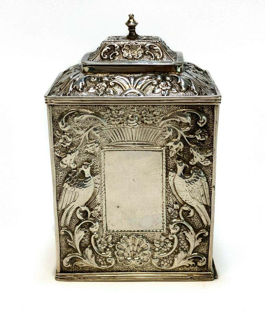 Dutch 833 Silver Tea Caddy c1880 (1 of 4)