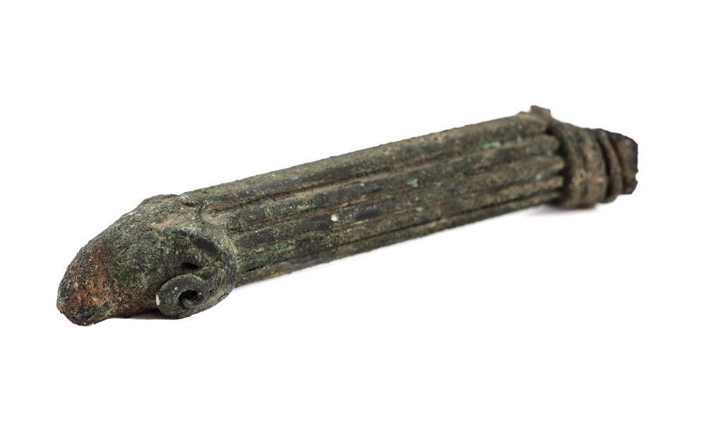 Roman Bronze Ram's Head Handle for a Patera, 1st-2nd century AD (1 of 3)