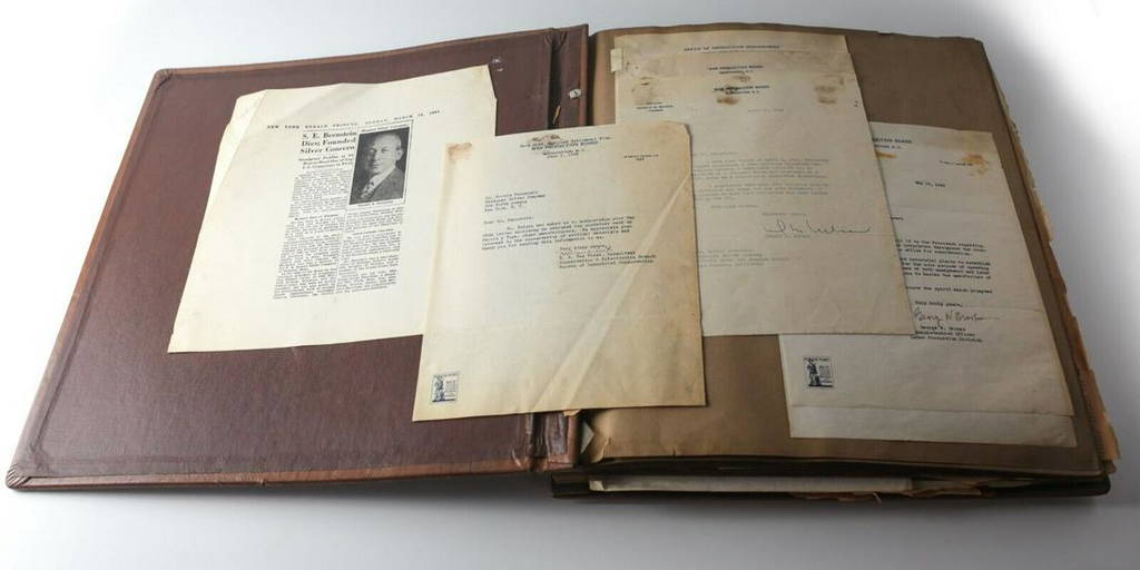 Scrapbook Wwii War Effort Correspondence Military Ephemera Autographs ...