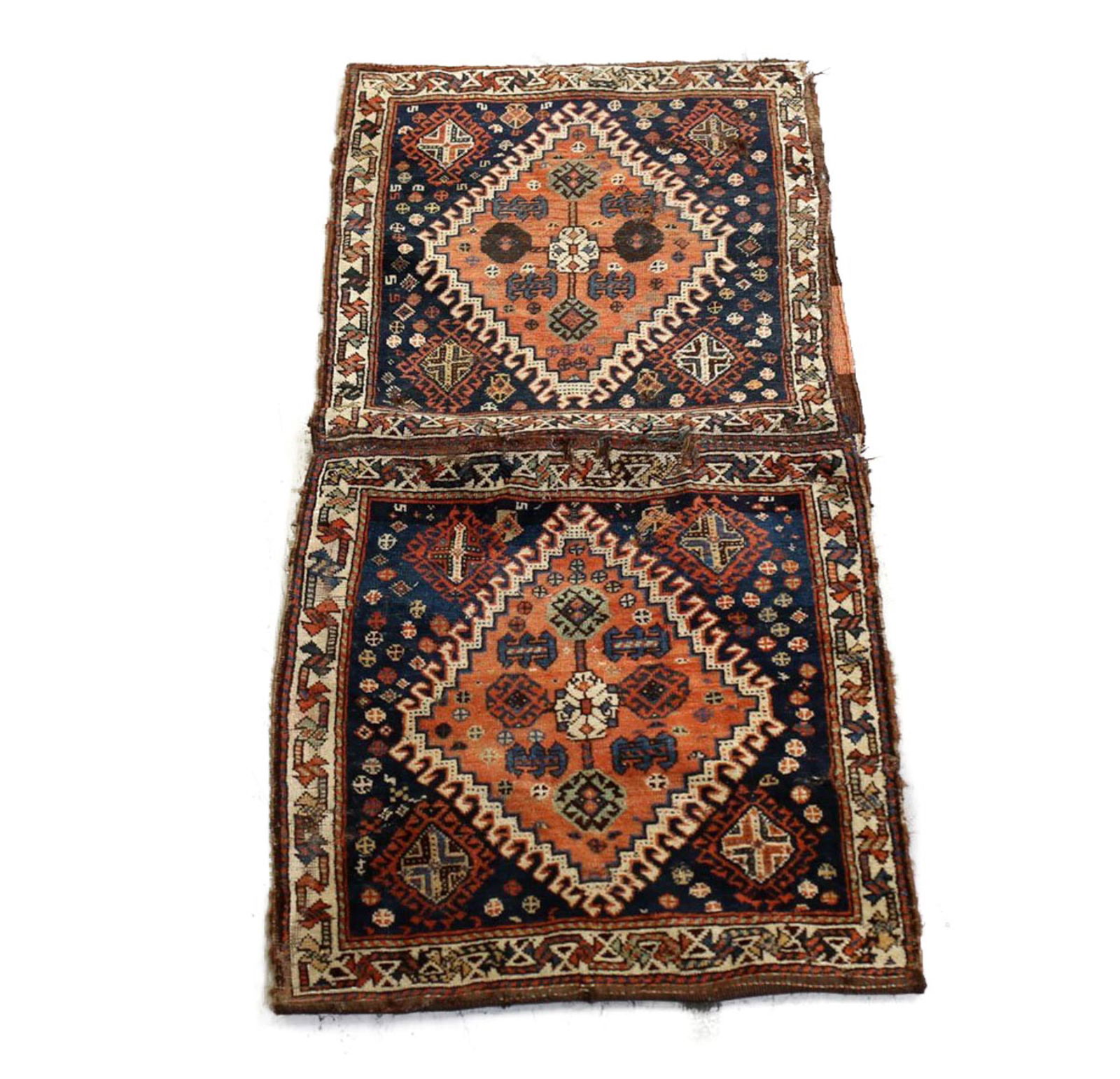 Circa 1900 Qashqai Cacasian Double Pillow Bag (1 of 8)