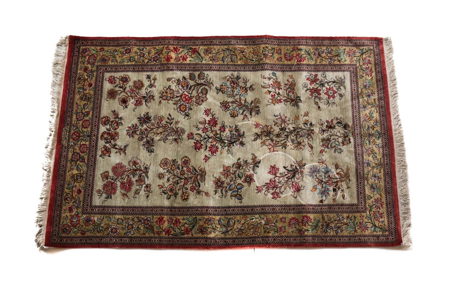 Silk Qum Rug  c1950 (1 of 11)