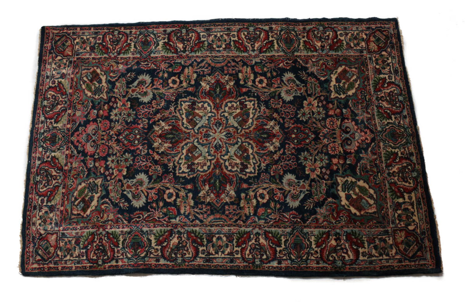 Persian Kasvin Rug Wool & Cotton , c1940 (1 of 14)