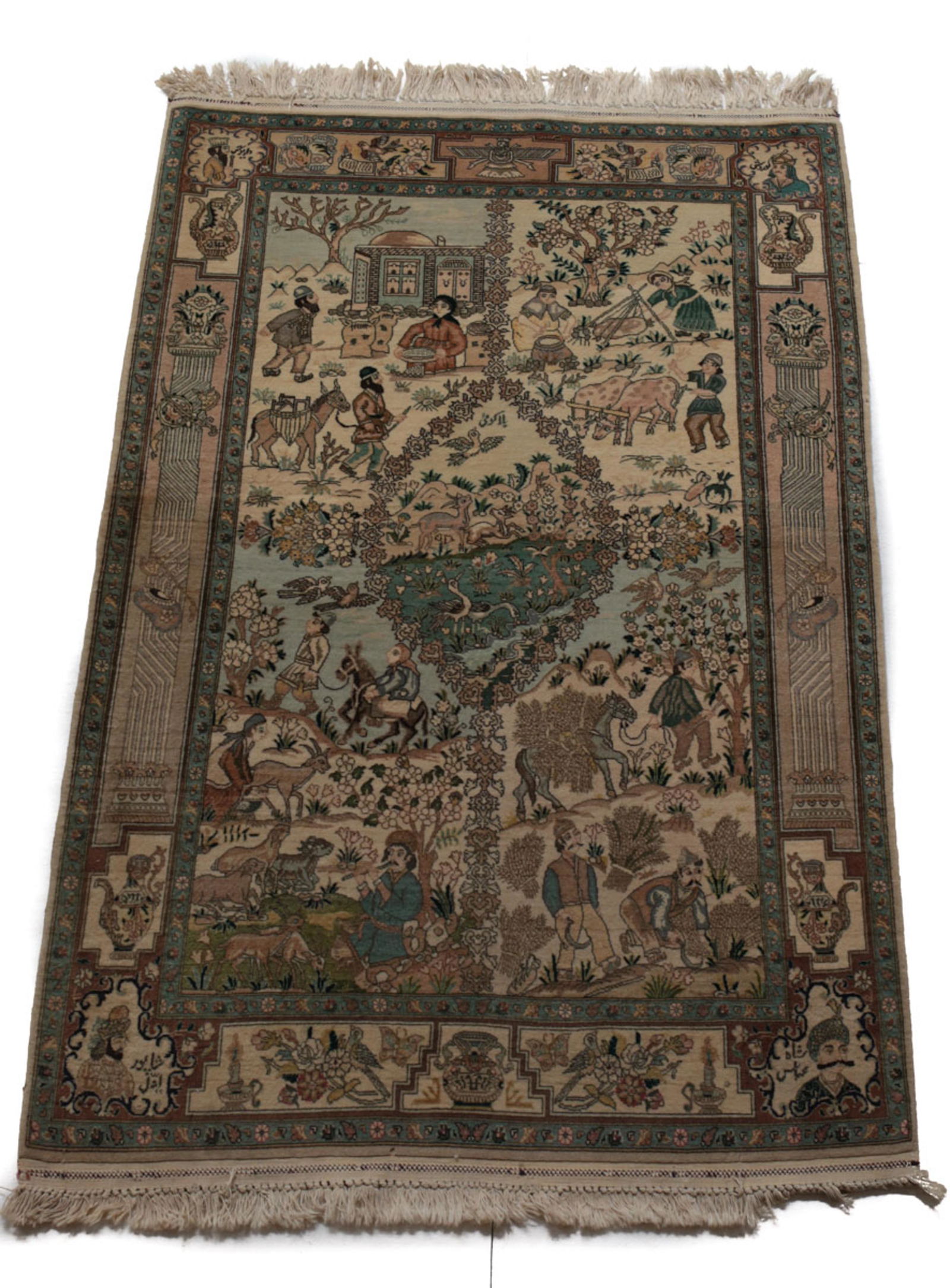 Tabriz Wool Rug c1960 (1 of 12)