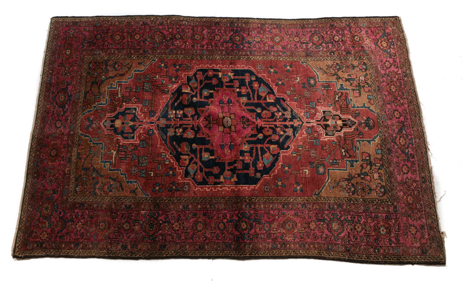 Antique Sarouk Wool  c 1900 (1 of 12)