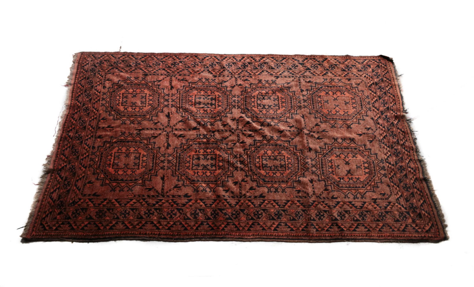 Antique Afghan Wool Rug,  c1900 (1 of 9)