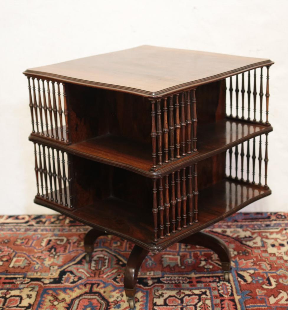 Howard and Sons Library Bookcase, on casters (1 of 4)