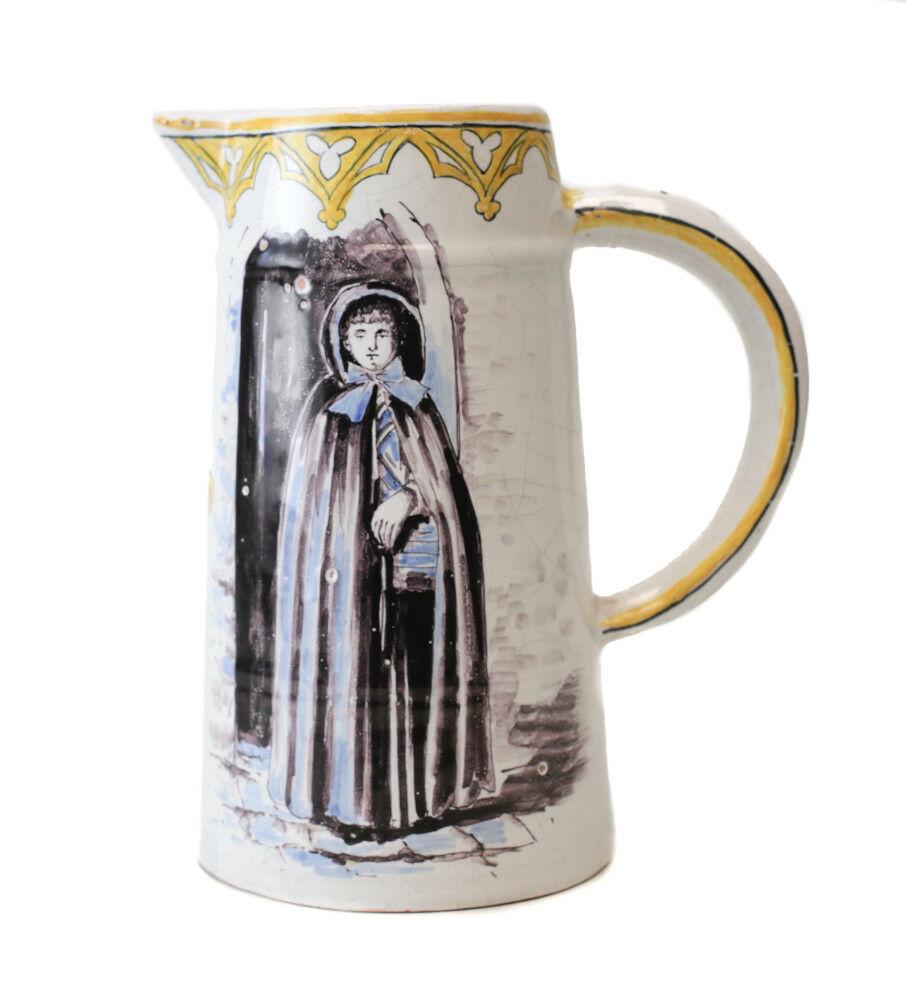 Continental 18-19th Century Faience Pitcher Jug Polychrome painted (1 of 5)