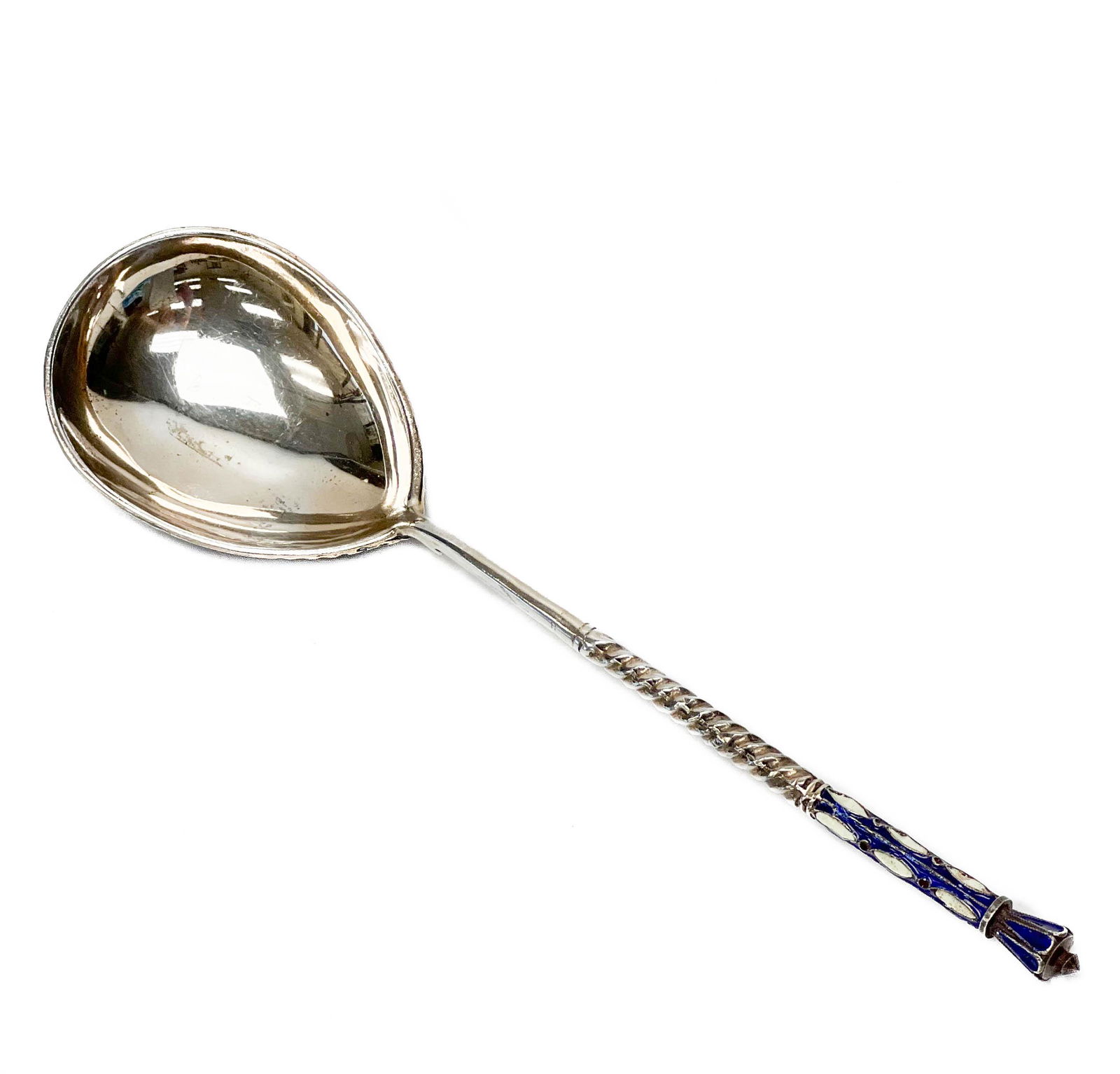 Russian Silver and Cloisonne Enamel Spoon circa 1910 (1 of 6)