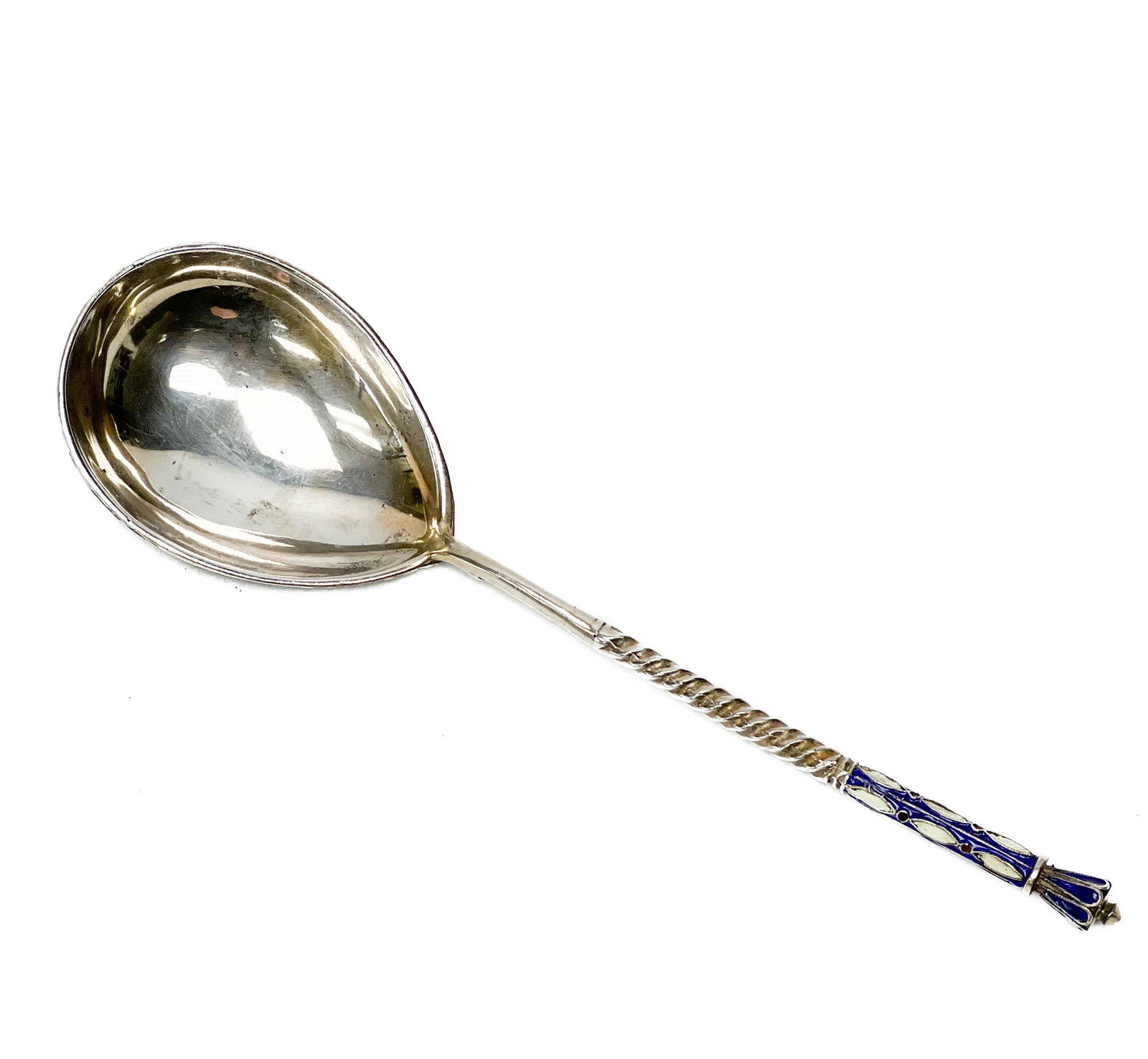 Russian Silver and Cloisonne Enamel Spoon circa 1910 (1 of 6)