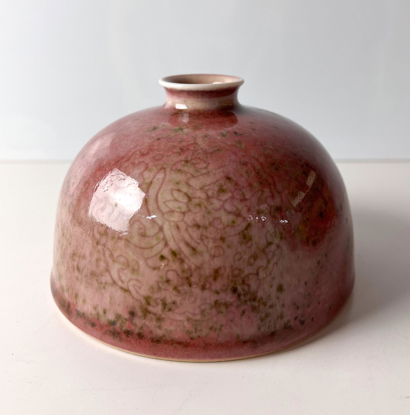 Chinese Peach Bloom glazed Water Pot Taibai Zun (1 of 6)