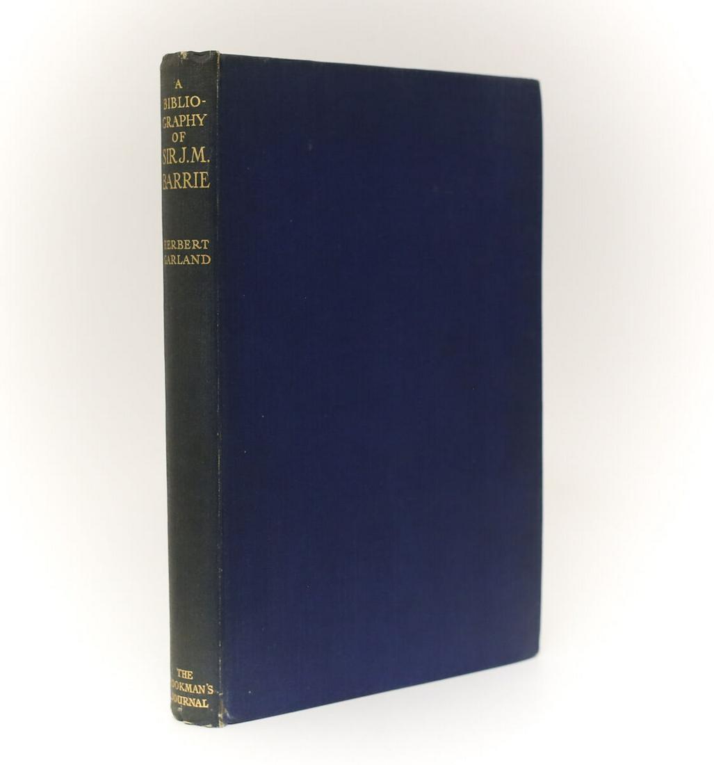 Herbert Garland 'Bibliography of Sir James Matthew Barrieâ€™ 1928 1st Ed, 99/500 (1 of 5)