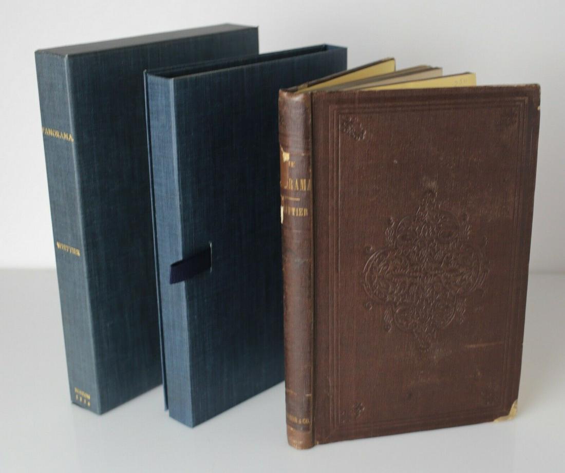 John G. Whittier, The Panorama, and Other Poems, 1856 signed (1 of 8)