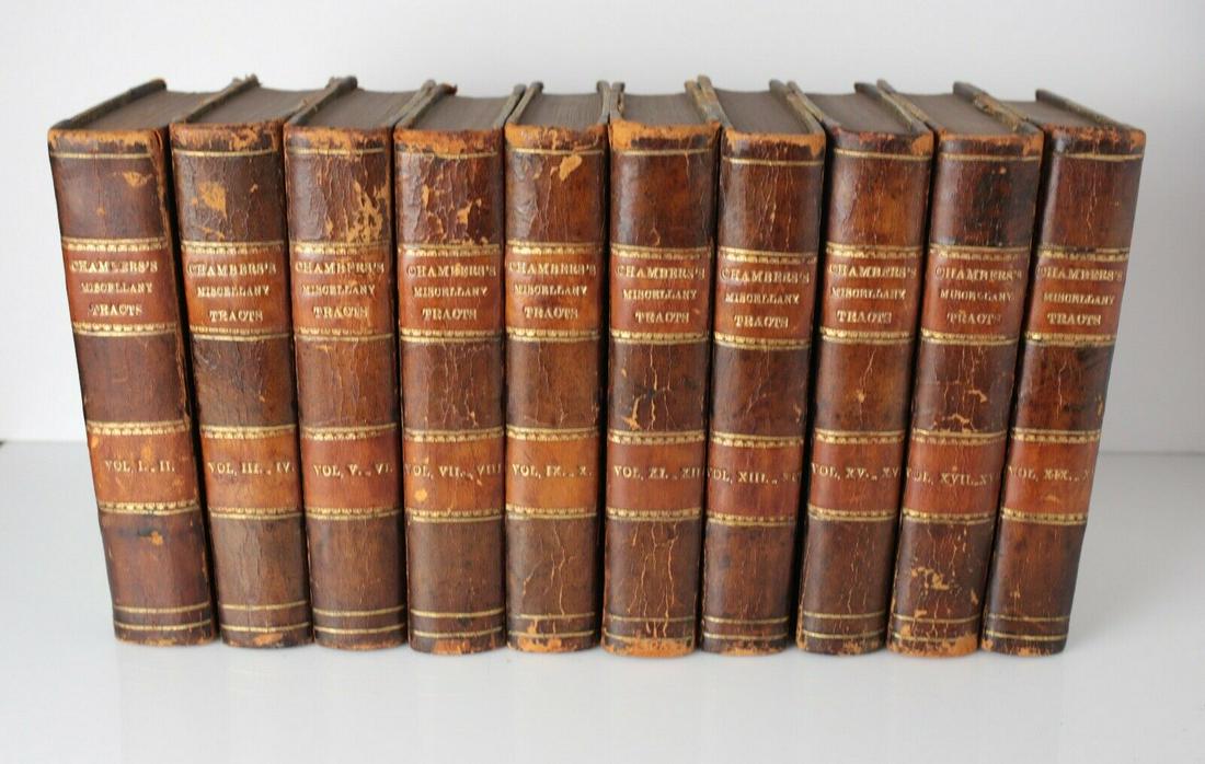 10 vol. Chamber's Miscellany of Useful and Entertaining Tracts. 1844-47 (1 of 9)