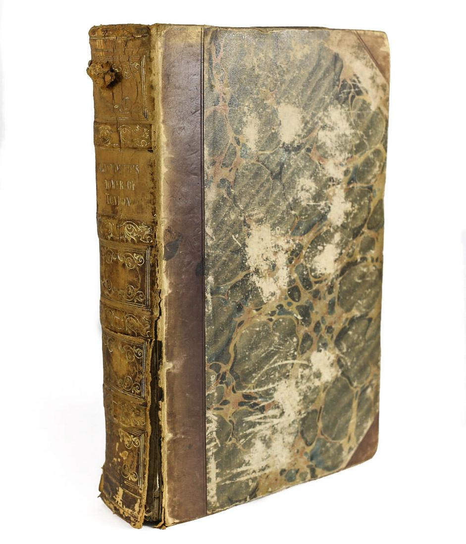 William Harrison Ainsworth 'Tower of Londonâ€™ Richard Bentley, 1st Ed 1840: Ainsworth, William Harrison 'Tower of London'. Published by Richard Bentley, London, 1840. 1st Edition Hardback Book. 439pp. Weight 2 pounds Measures Approx. 6"x9"x1.5".Domestic Shipping: $25