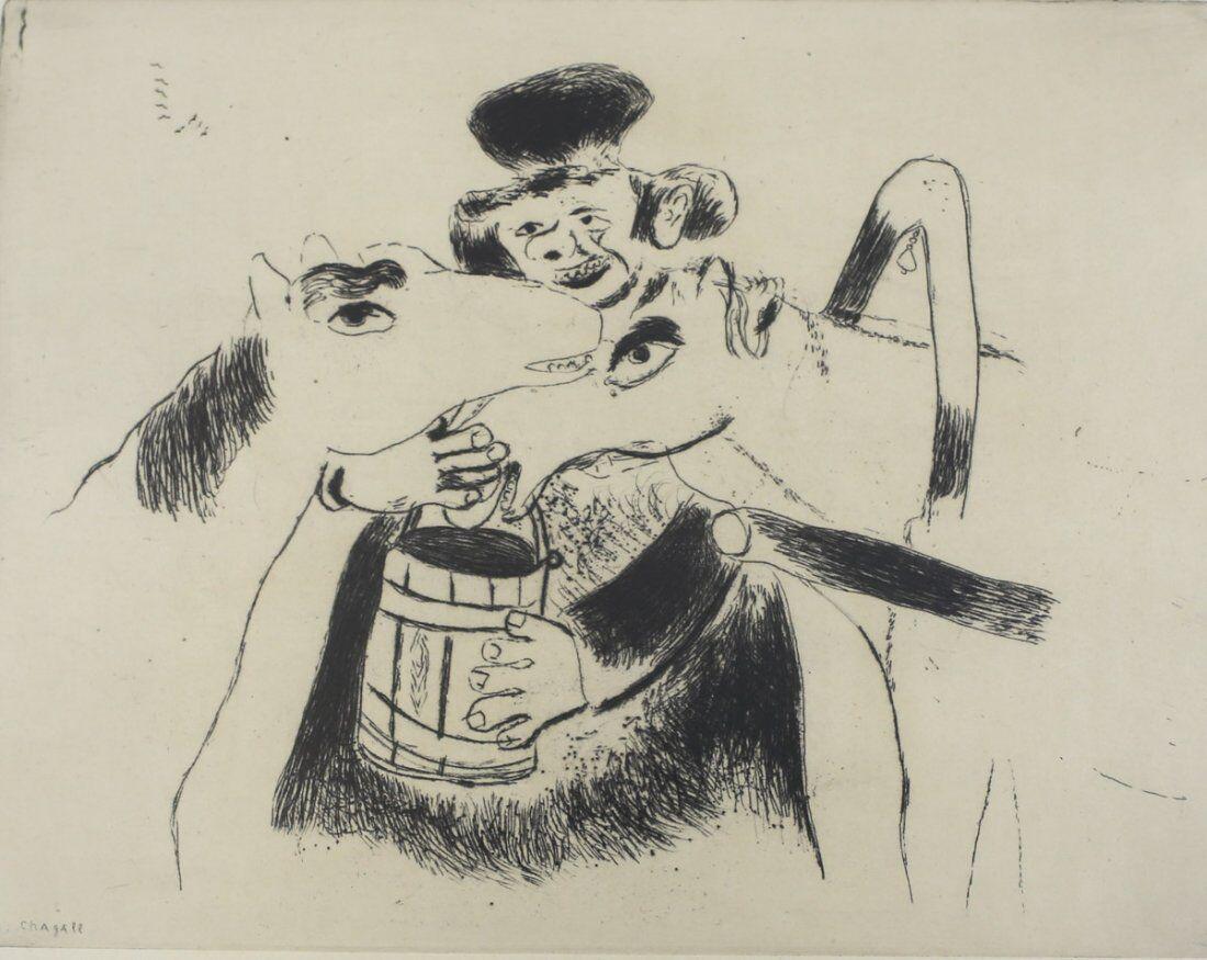 Marc Chagall Russian French 1887-1985 Etching Plate no. xxvi. (1 of 3)