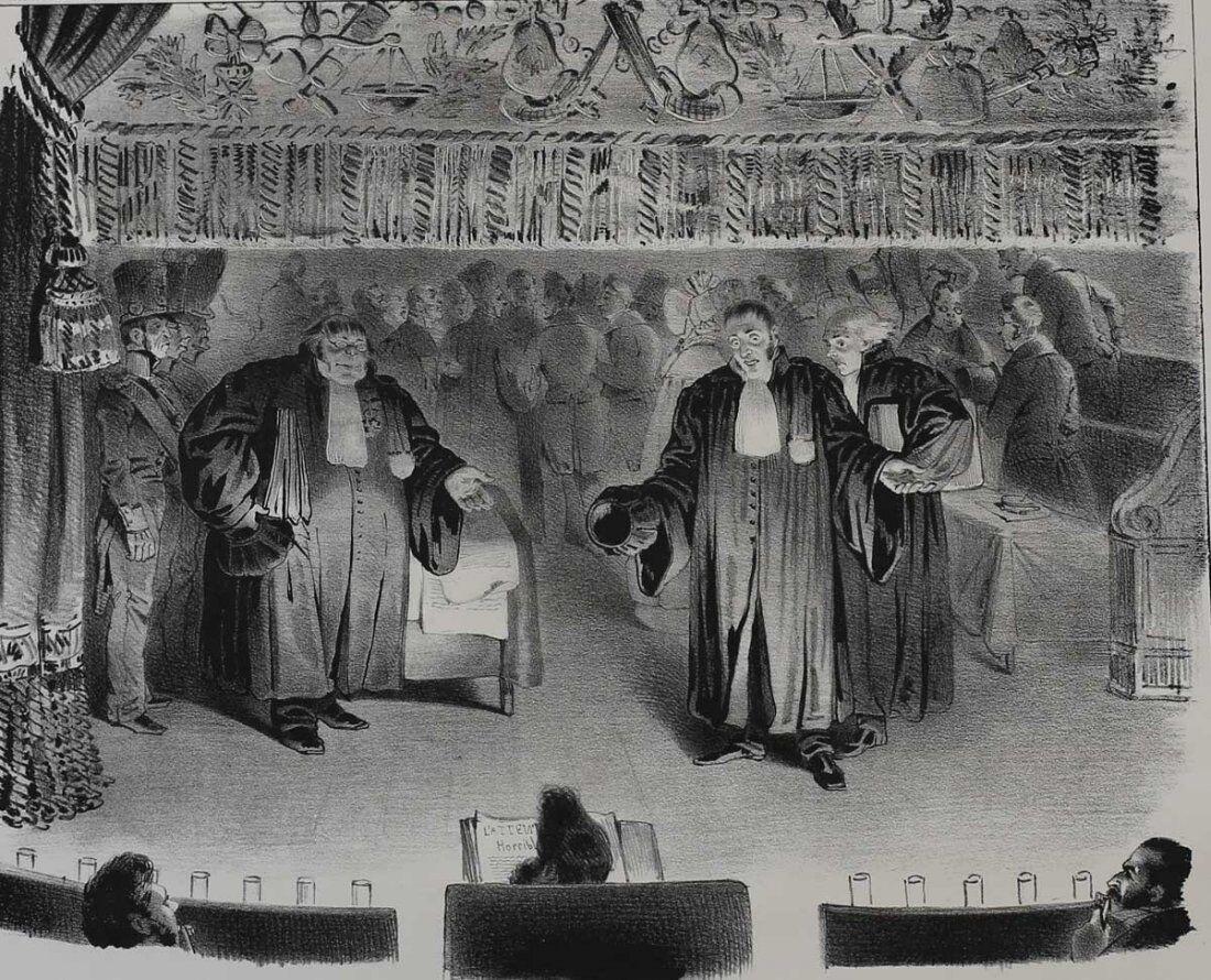 Jean Jacques Grandville (French 1803-1847) Lithograph La Caricature #258 (1 of 3)