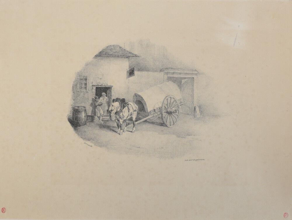 Jean Louis Theodore Gericault (French 1791-1824) Cheval De Charrette Sorti (1 of 4)